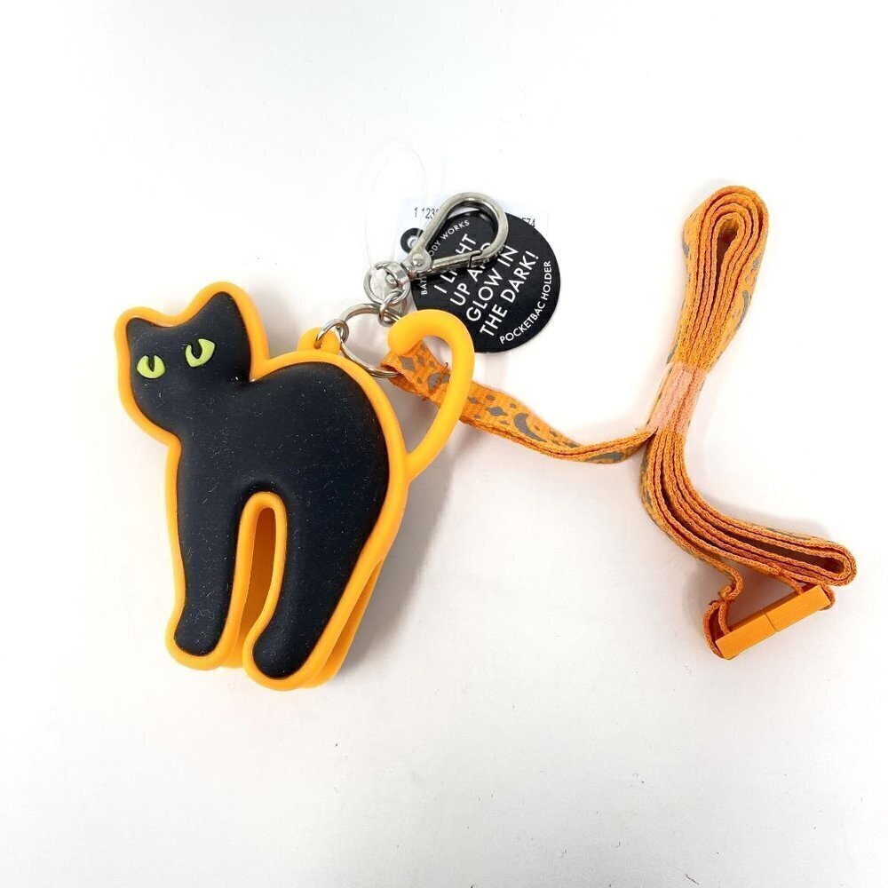 Bath & Body Works Spooky Cat Lanyard Glow in the Dark Trick or Treat As Is